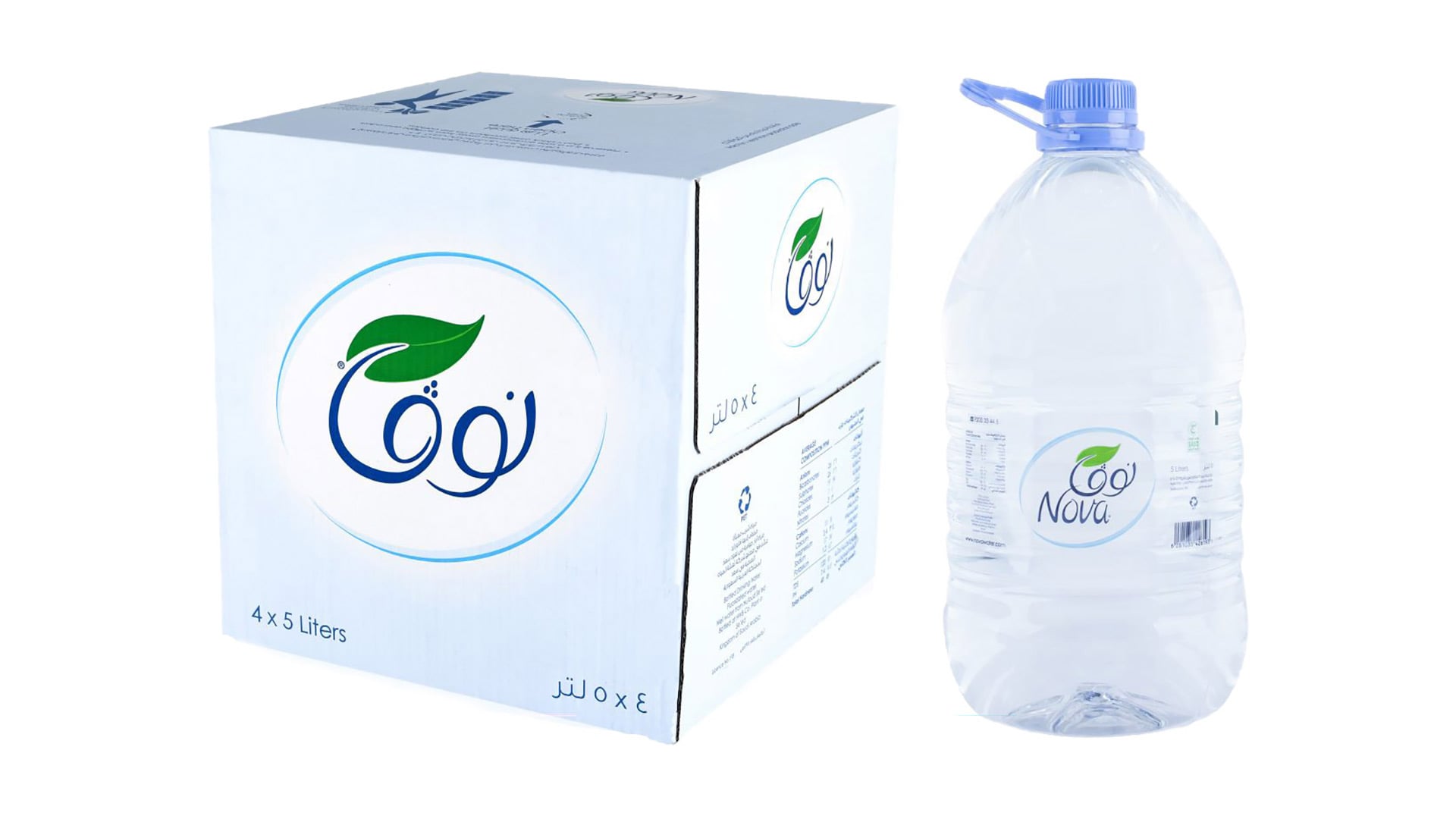 Nova Water, 5L Case, 4 Bottles