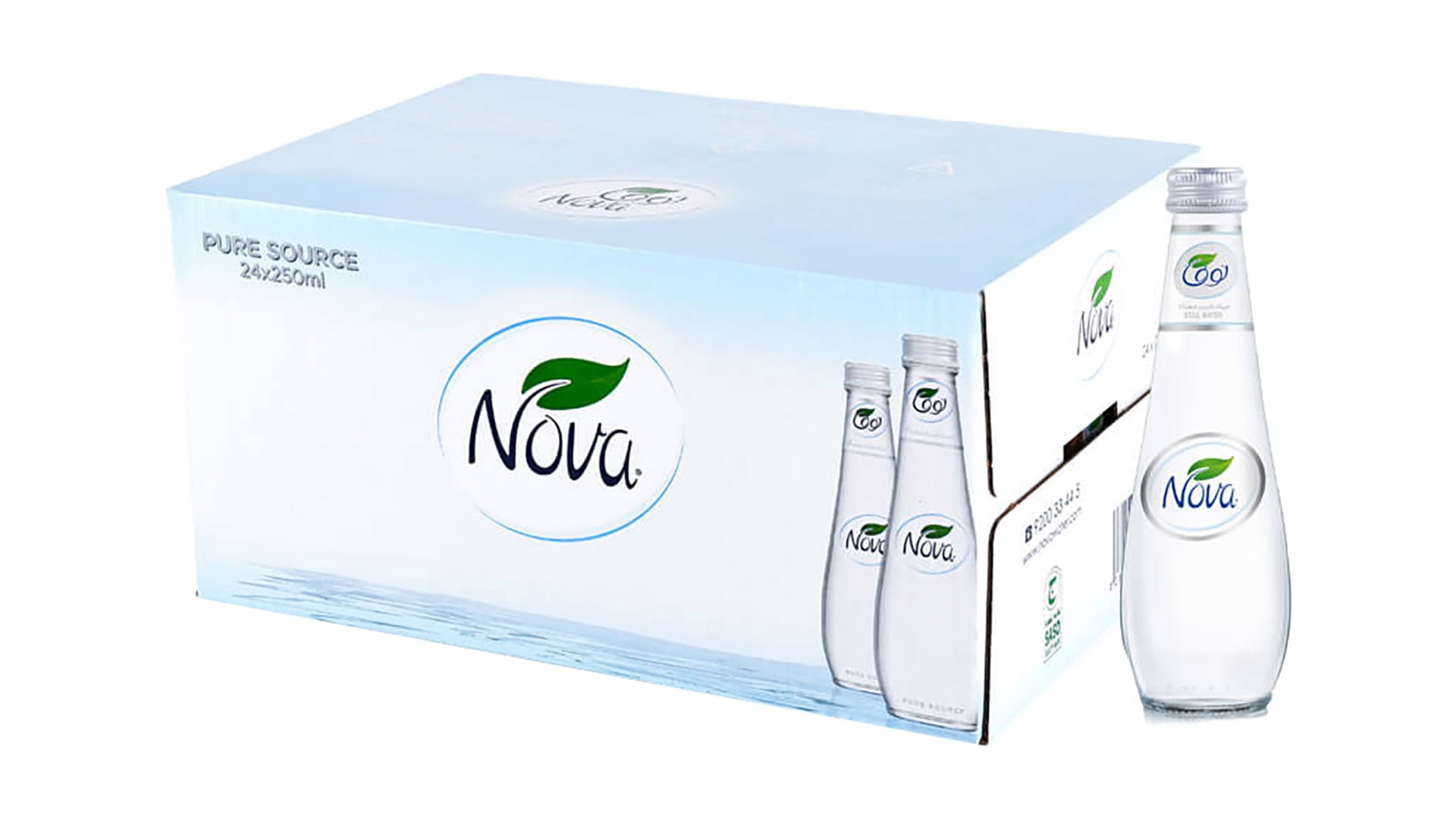 Nova Water, 250mL Glass Case, 24 Glasses