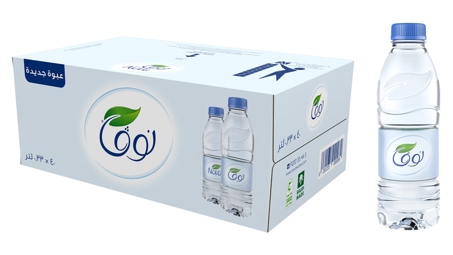 Nova Water, 330mL Case, 40 Bottles