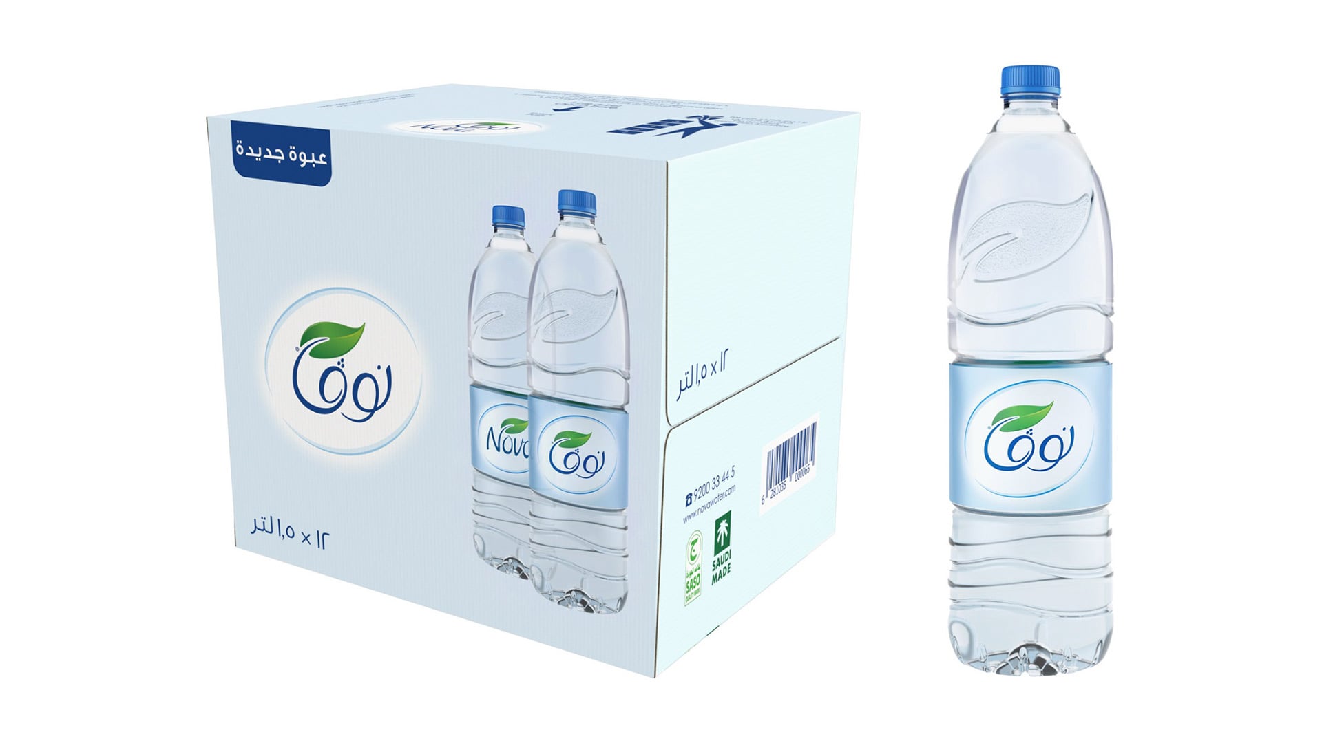 Nova Water, 1.5L Case, 12 Bottles